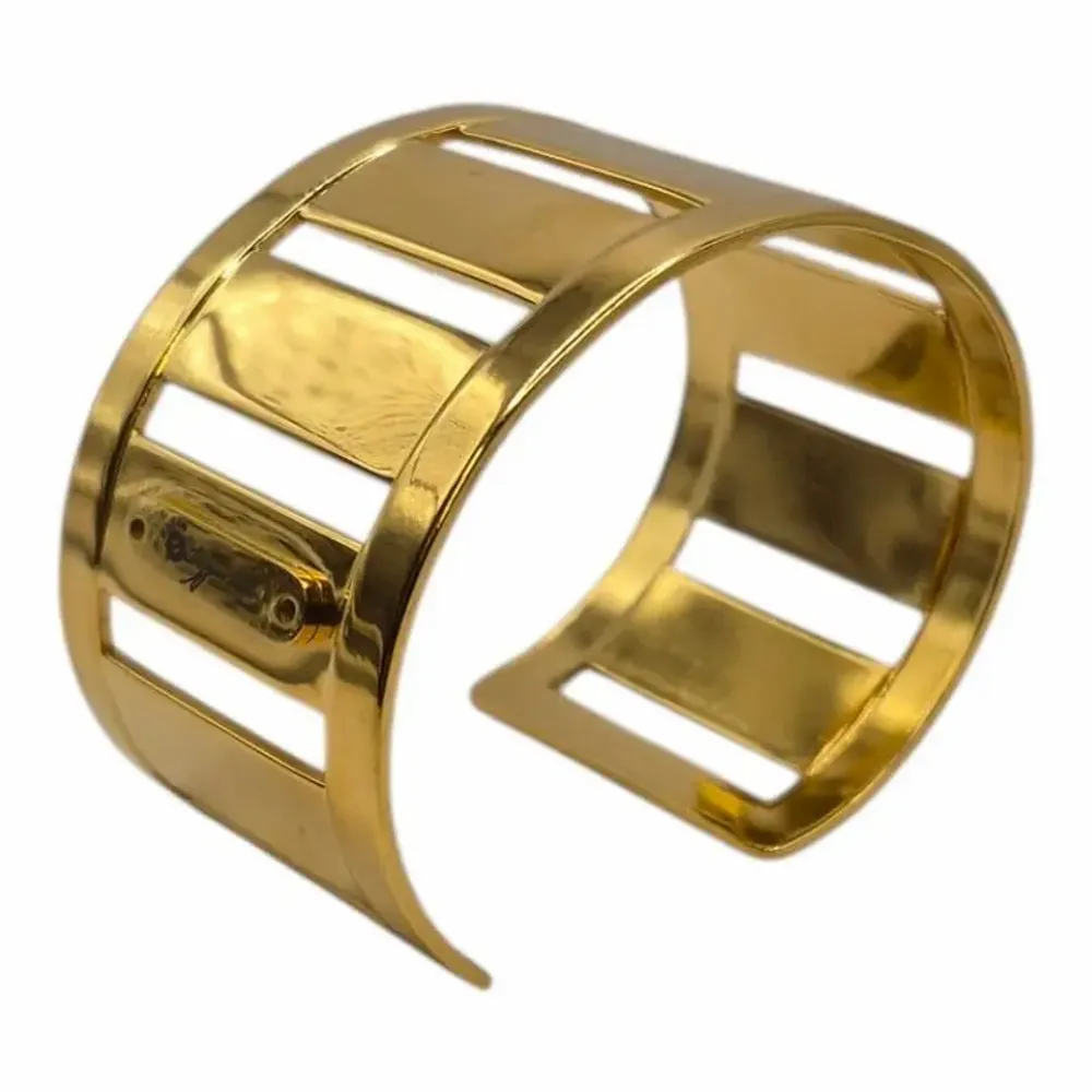 Bracelets - Bracelet manchette Giorgia motifs maille - MAISON FITZGERALD