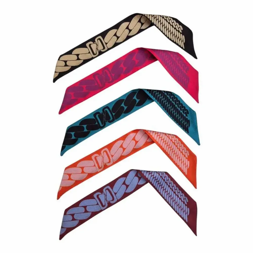 Bijoux - Mini twilly, Alba interchangeable motifs mailles - MAISON FITZGERALD