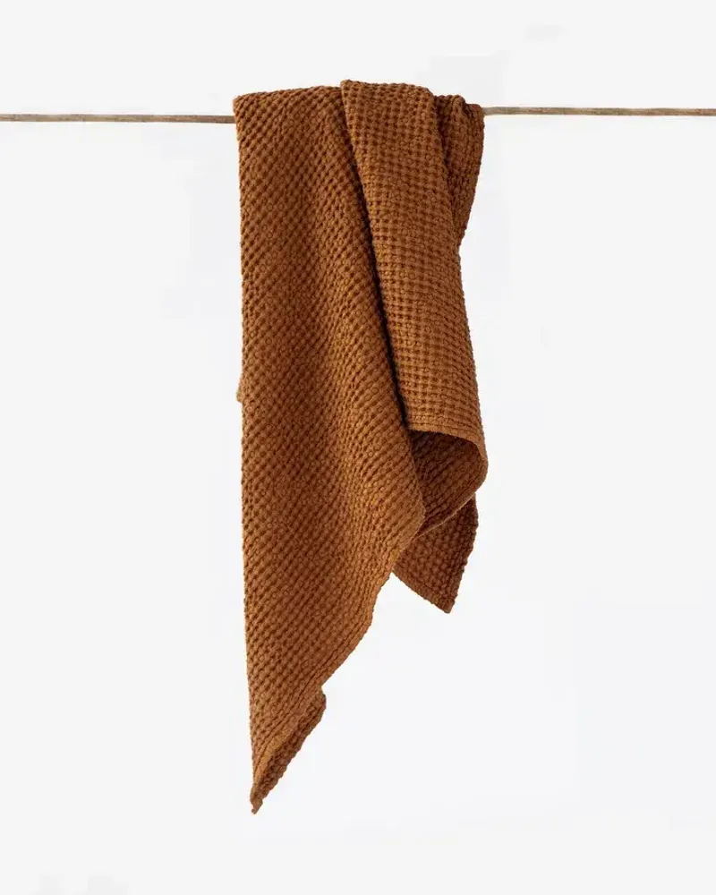 Other bath linens - Linen waffle bath towel - MAGICLINEN