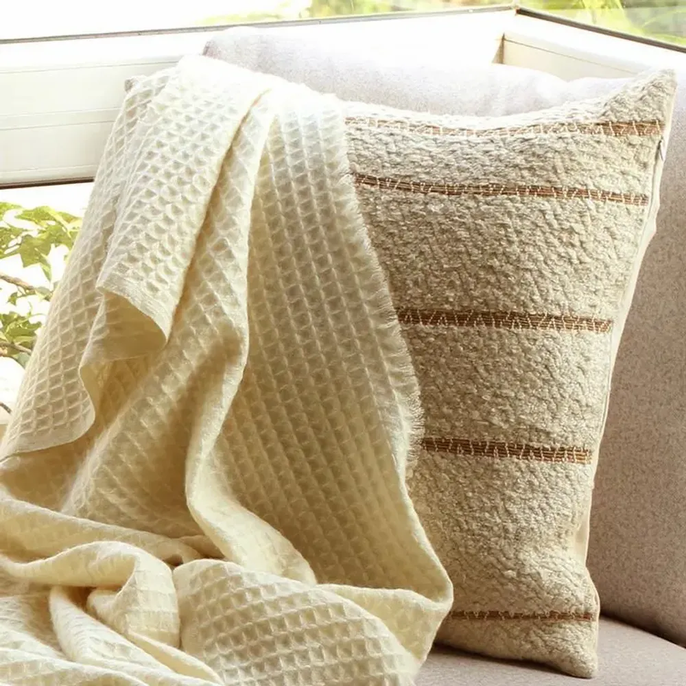 Coussins textile - Coussin en coton côtelé - Kenji - PASHMA