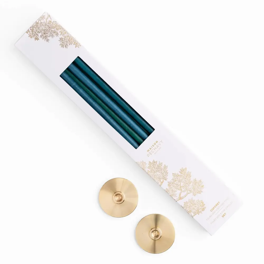 Decorative objects - Coffret bougies fines et bougeoir 1930 - MAISON PECHAVY