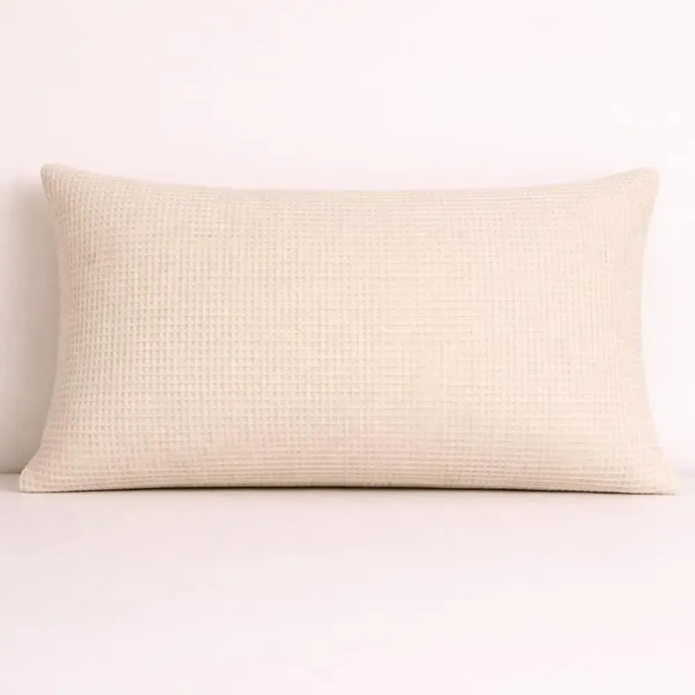 Coussins textile - Coussin en laine gaufrée : Leo - PASHMA