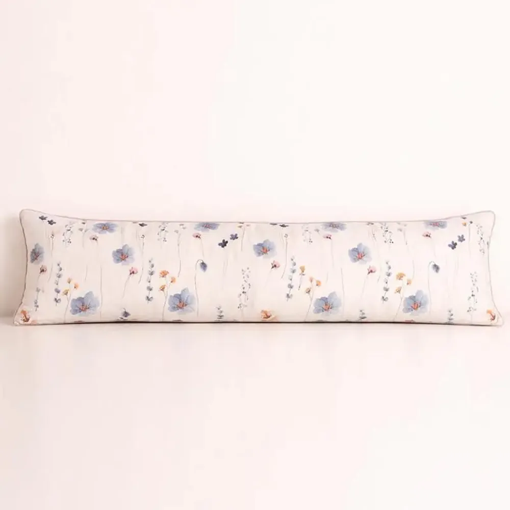 Fabric cushions - Floral Linen Cushion : Willow - PASHMA