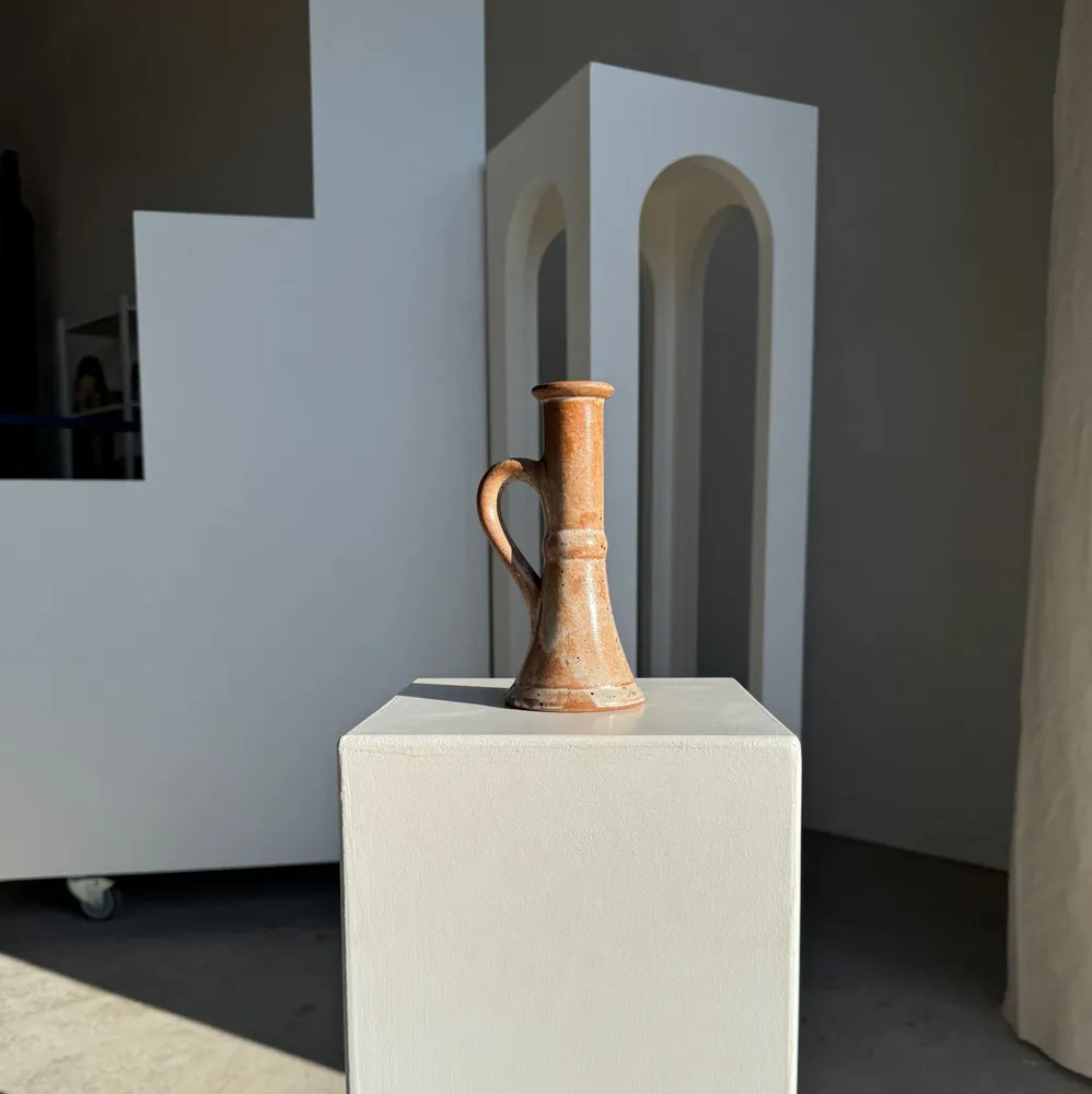 Objets de décoration - Grand bougeoir en grès artisanal ancien H20 - OFFICE OBJETS