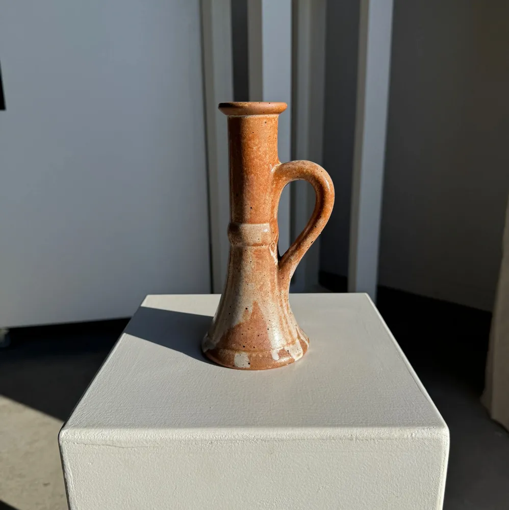 Objets de décoration - Grand bougeoir en grès artisanal ancien H20 - OFFICE OBJETS