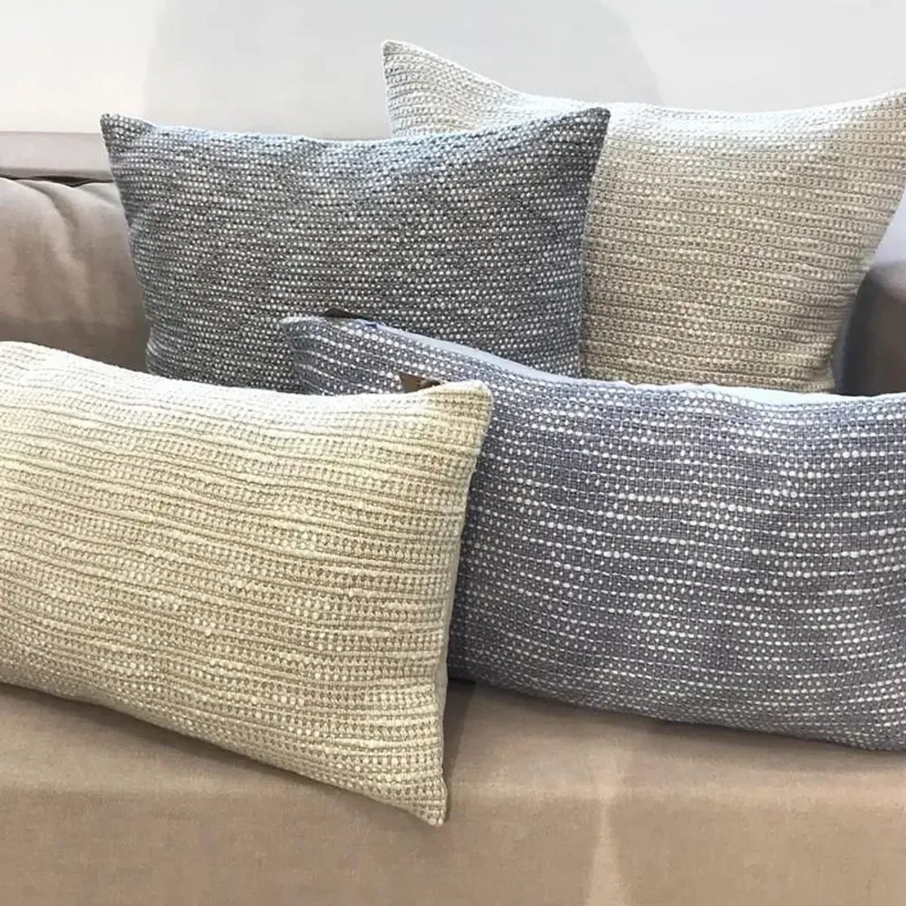 Coussins textile - Freya : coussin en coton et lin - PASHMA