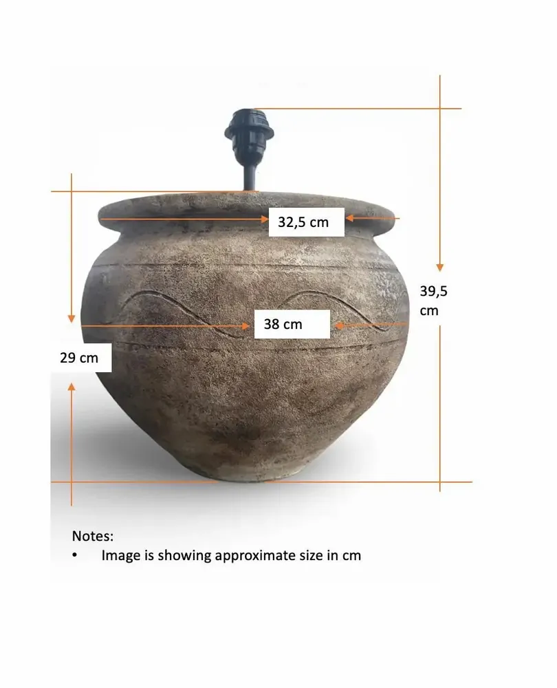 Lampes de bureau  - Terra Bruta - Lampe de table en terre cuite - Fabriquée à la main au P - ARTISAN BY MF