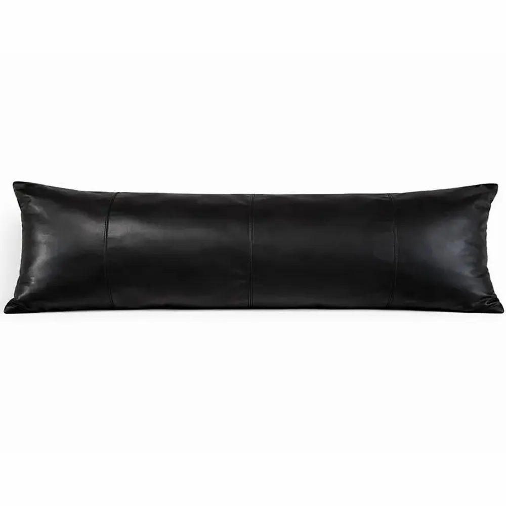 Fabric cushions - Sterling : Leather paneled Cushion - PASHMA