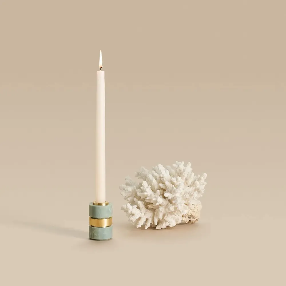 Candlesticks and candle holders - DANDY Ivory candle holder - MAISON PECHAVY