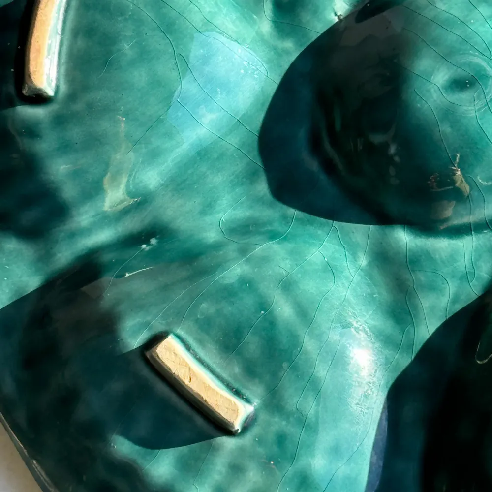 Plats et saladiers - Plat à compartiment coquillages turquoise D28 - OFFICE OBJETS