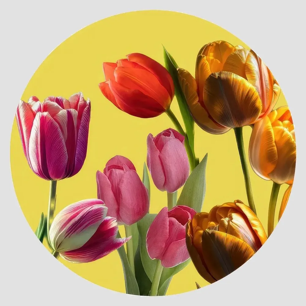 Dessous de plat - Dessous de verre - Tulipano Sottobicchiere Rotondo - #02 - FURIA LIVING