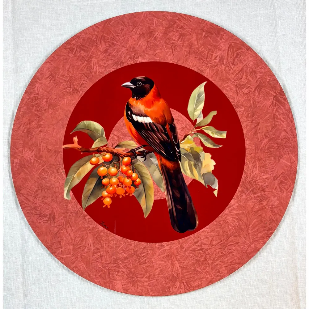 Sets de table - Sets de table - ucceldibosco sottopiatto rotondo - #03 - FURIA LIVING