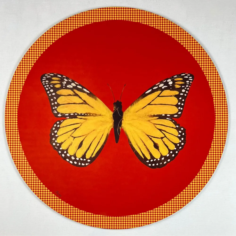 Table mat - Coasters - Farfalla 2.0 Sottobicchiere Rotondo - #06 - FURIA LIVING