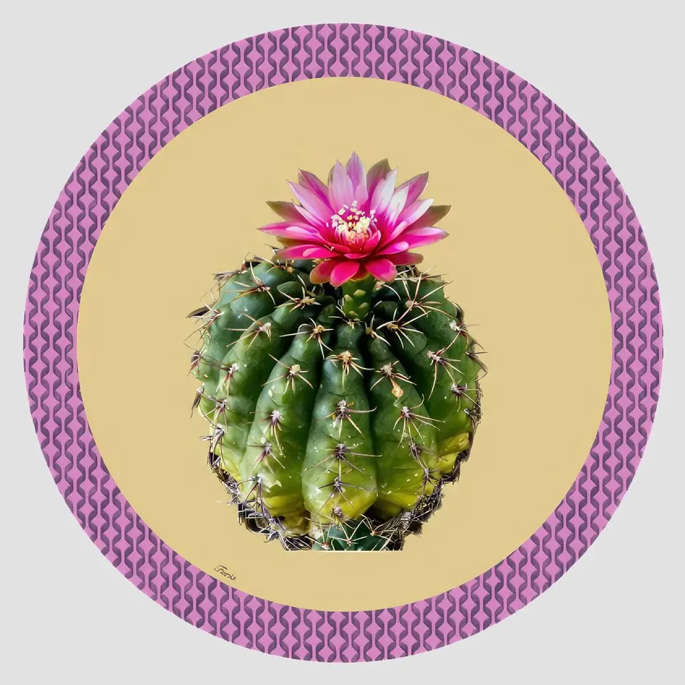 Table mat - Bottle coaster - Cactus Sottobottiglia Rotondo - #02 - FURIA LIVING