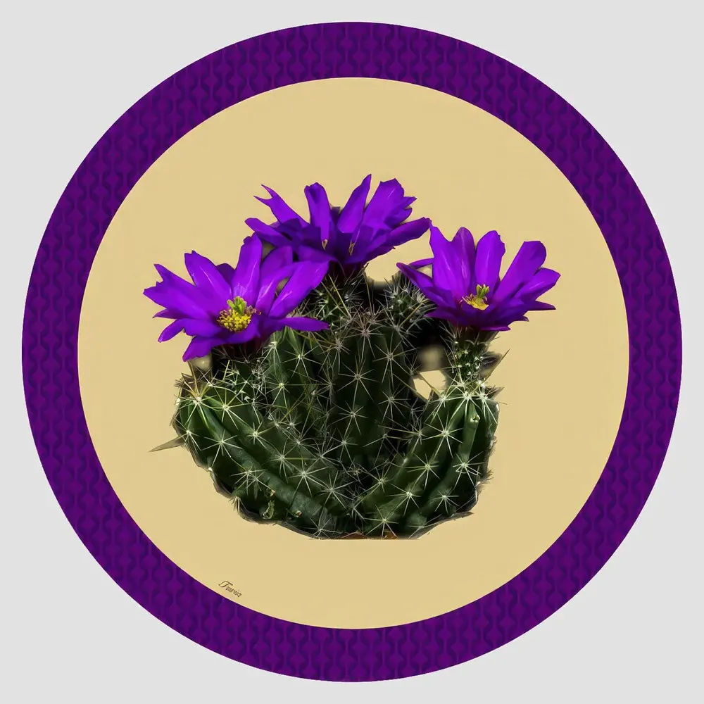 Table mat - Bottle coaster - Cactus Sottobottiglia Rotondo - #05 - FURIA LIVING