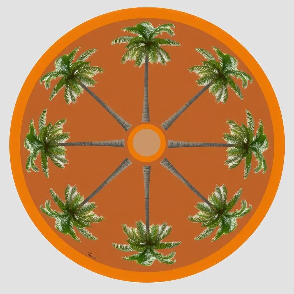 Table mat - Bottle coaster - Palma Sottobottiglia Rotondo - #01 - FURIA LIVING