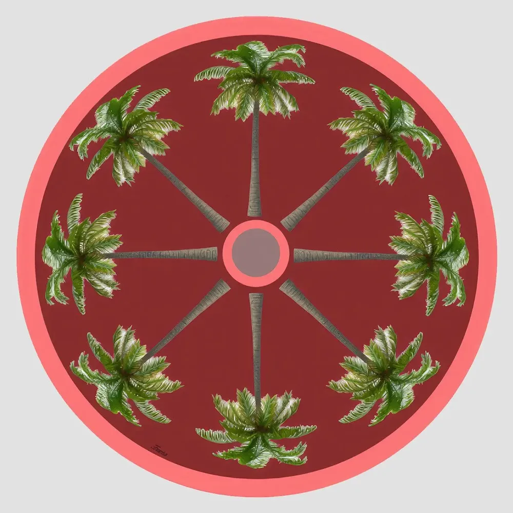 Table mat - Bottle coaster - Palma Sottobottiglia Rotondo - #05 - FURIA LIVING