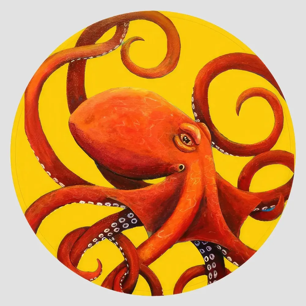 Table mat - Bottle coaster - Octopus Sottobottiglia Rotondo - #03 - FURIA LIVING