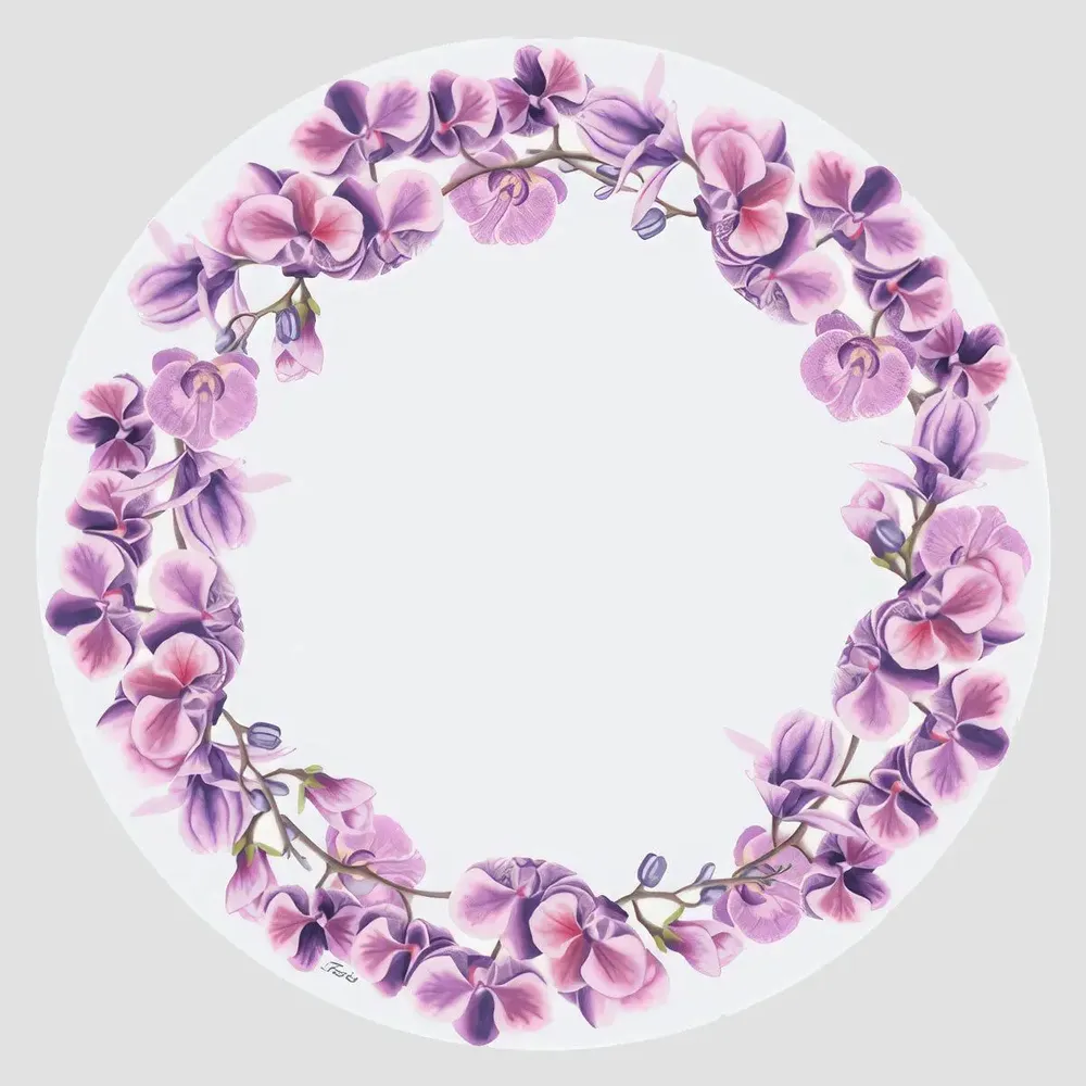 Table mat - Coasters - Girofiori Sottobicchiere Rotondo - #03 - FURIA LIVING