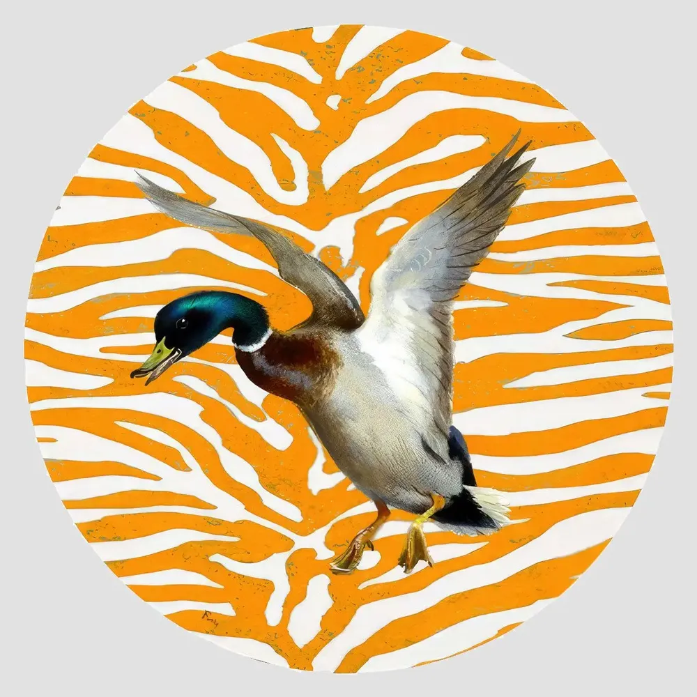 Table mat - Bottle coaster - Anatra Sottobottiglia Rotondo - #03 - FURIA LIVING