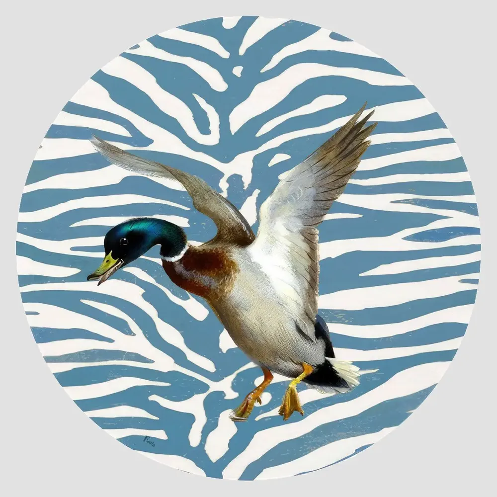 Table mat - Bottle coaster - Anatra Sottobottiglia Rotondo - #04 - FURIA LIVING