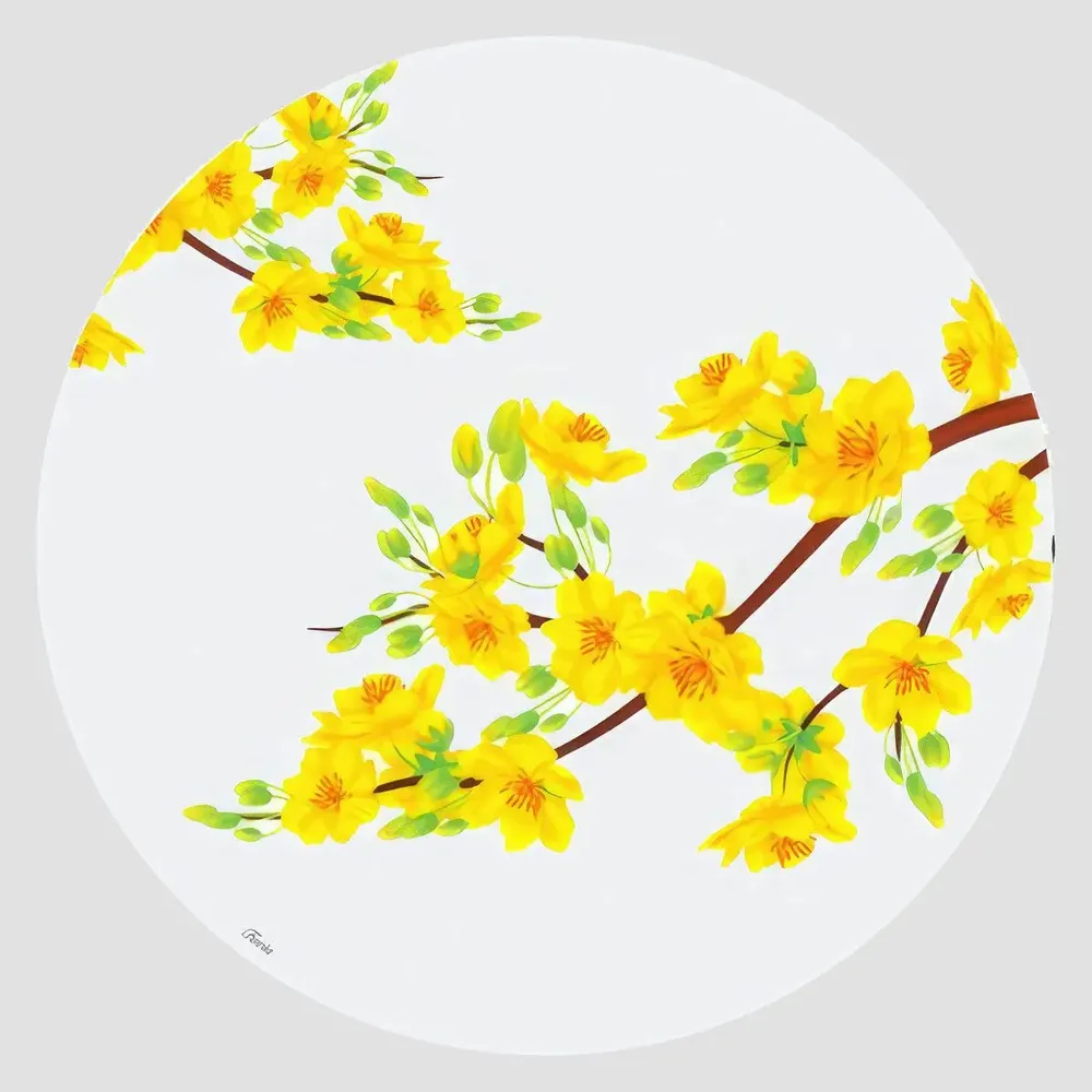 Table mat - Coasters - Giafiori Sottobicchiere Rotondo - #01 - FURIA LIVING