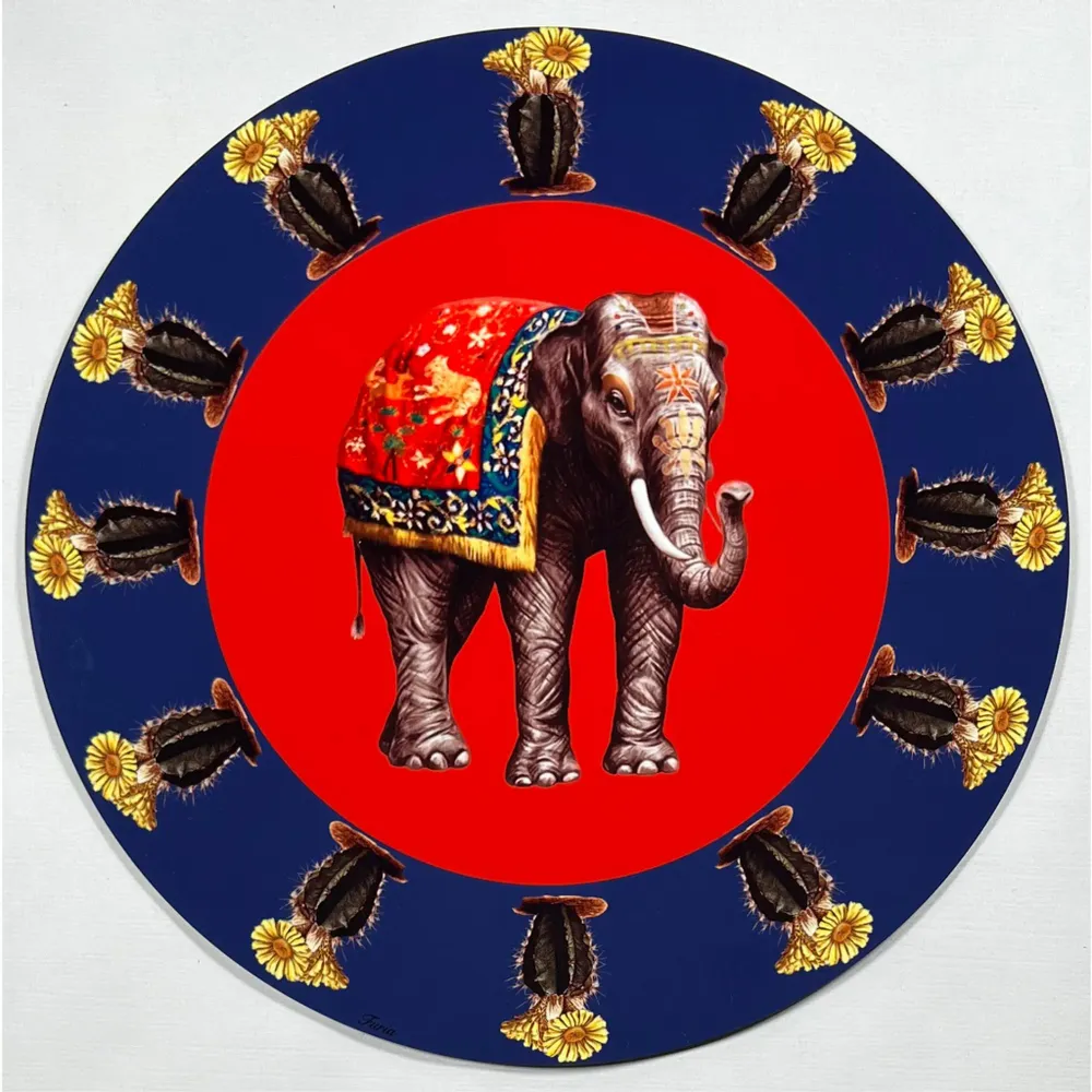 Dessous de plat - Dessous de bouteille - Elefante Sottobottiglia Rotondo - #01 - FURIA LIVING
