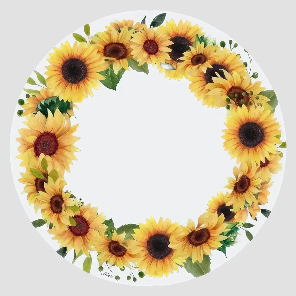 Placemats - placemats - Girofiori Sottopiatto Rotondo - #02 - FURIA LIVING