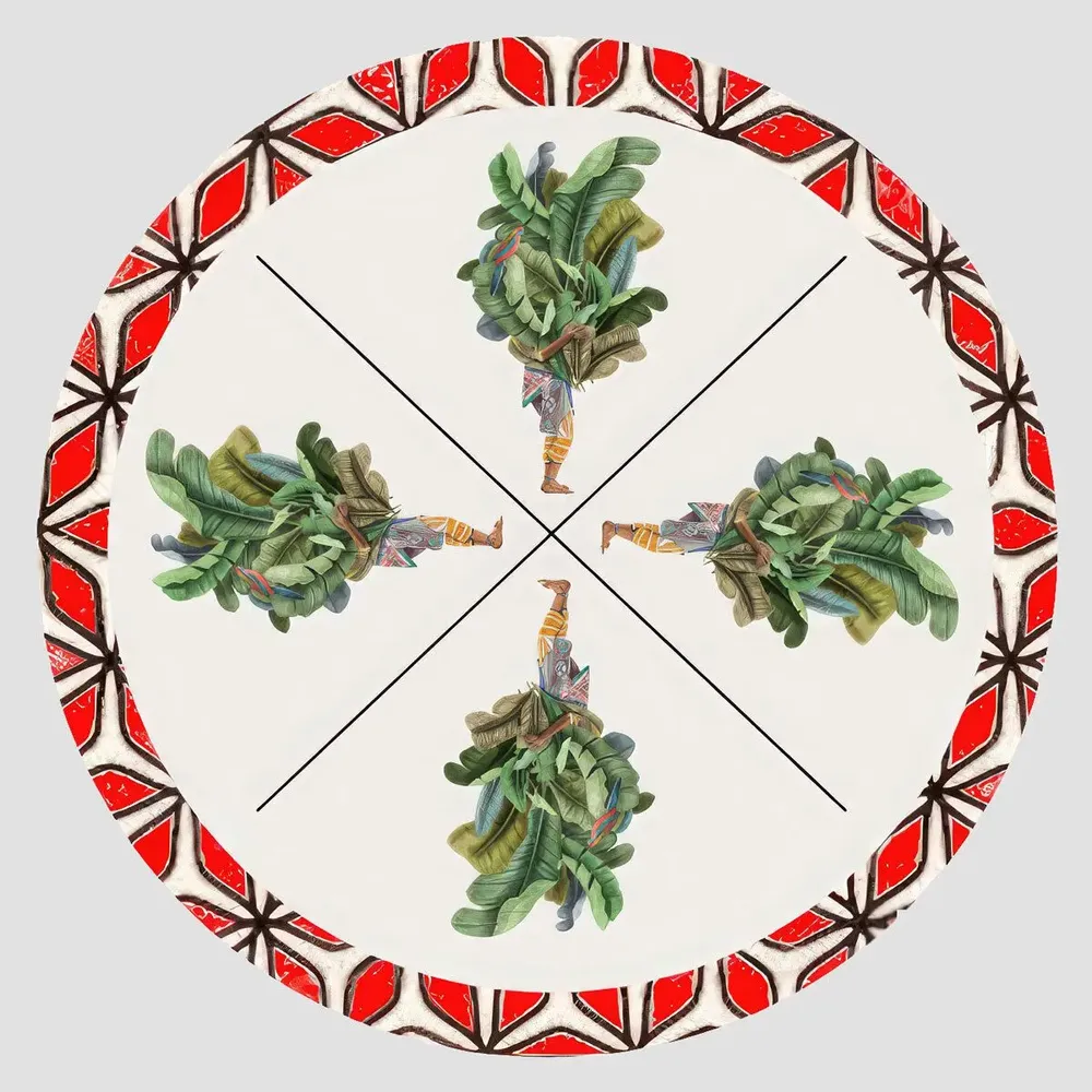 Sets de table - Sets de table - Leaf man Sottopiatto Rotondo - #01 - FURIA LIVING