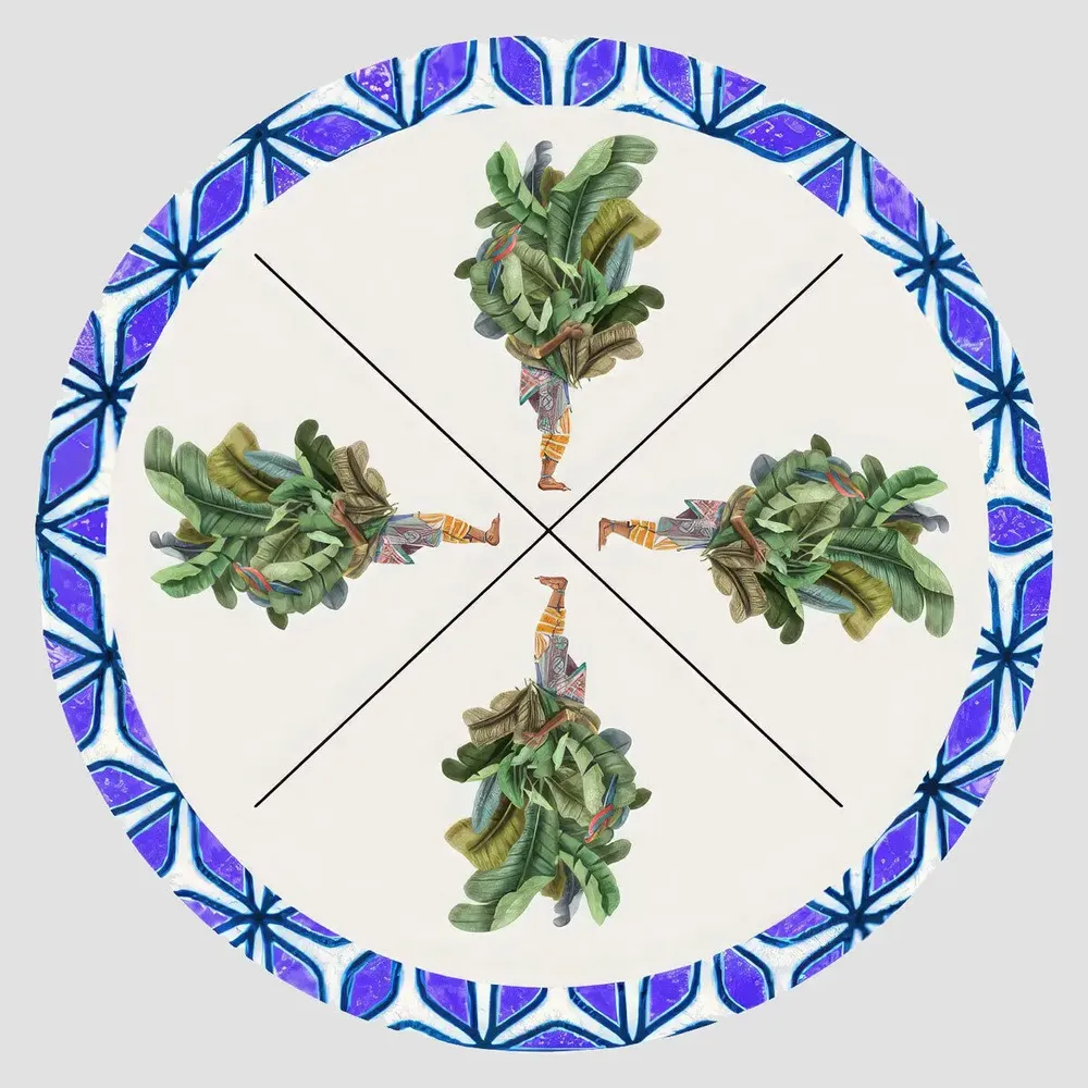 Sets de table - Sets de table - Leaf man Sottopiatto Rotondo - #02 - FURIA LIVING