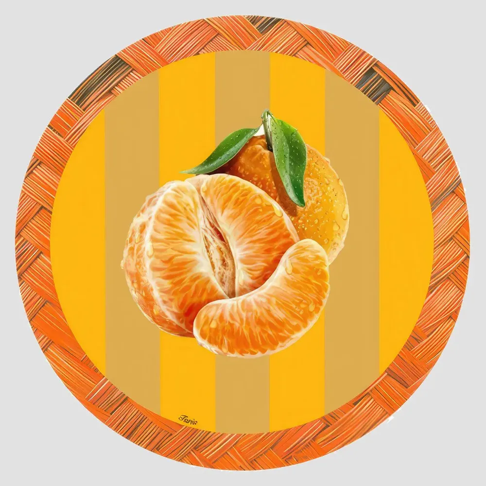 Placemats - placemats - Orto Sottopiatto Rotondo - #05 - FURIA LIVING