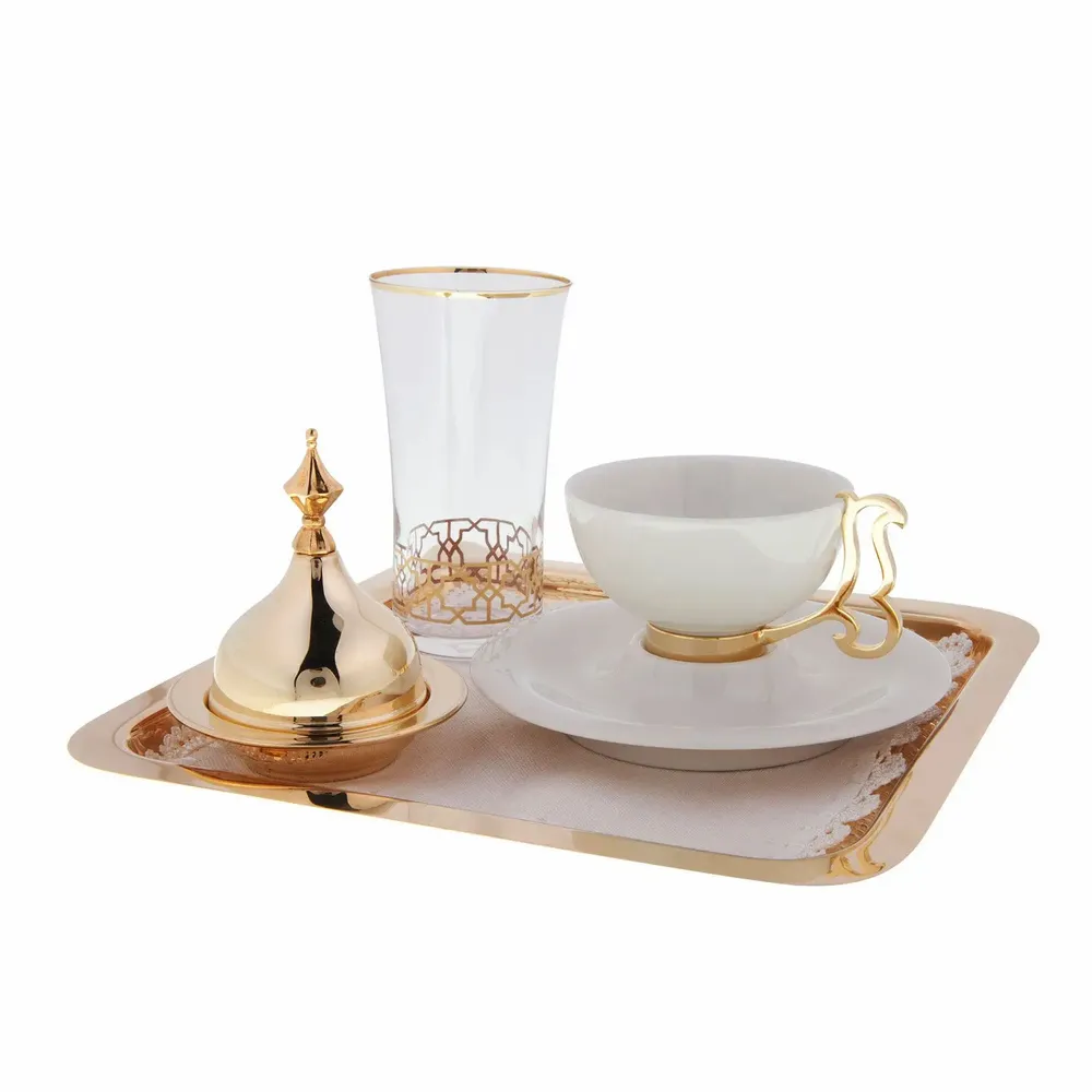 Accessoires thé et café - Ensemble de service à café Elite pour 1 personne (7 pièces) - ANATOLI