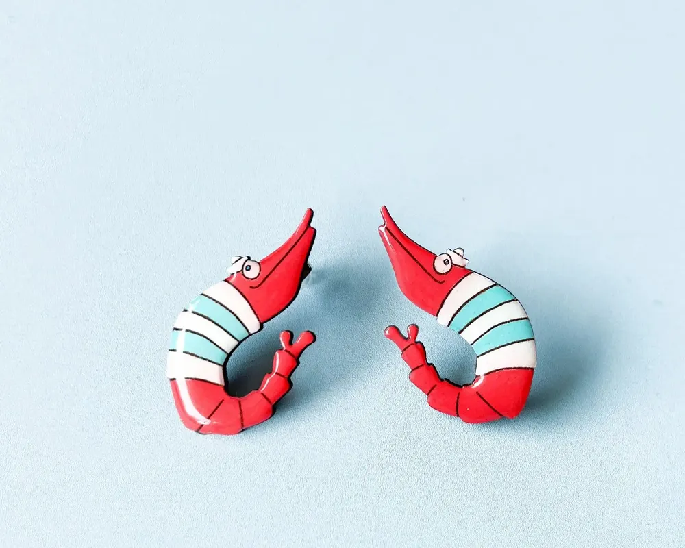 Jewelry - Shrimp Earrings - PINTONIK