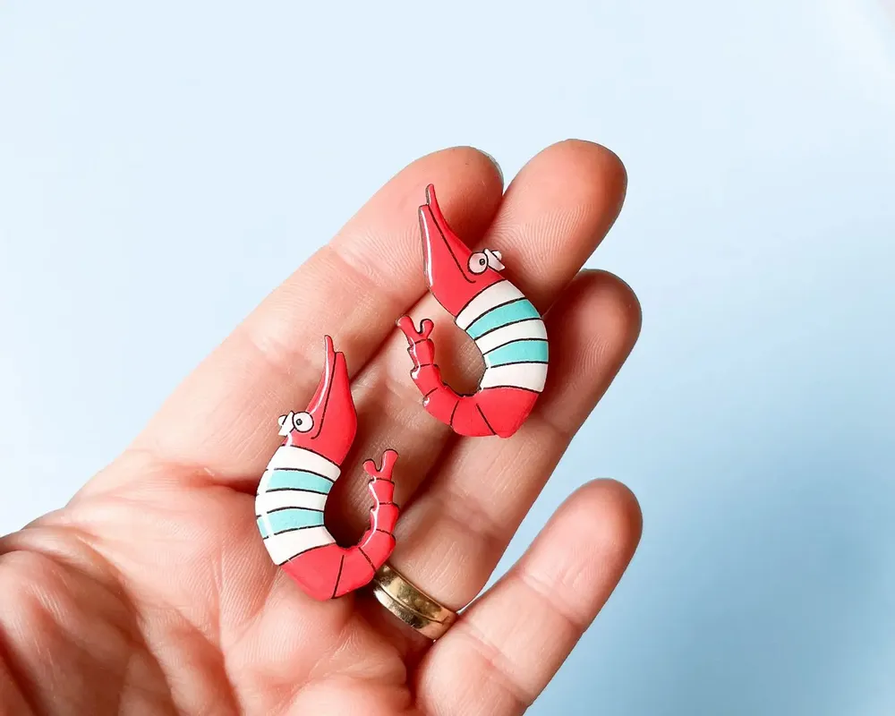 Jewelry - Shrimp Earrings - PINTONIK