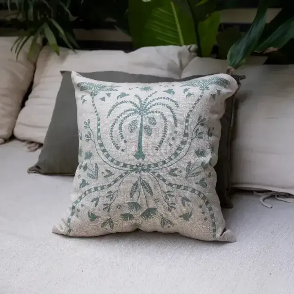 Coussins textile - Handprinted Linen Cushions - KILIIM