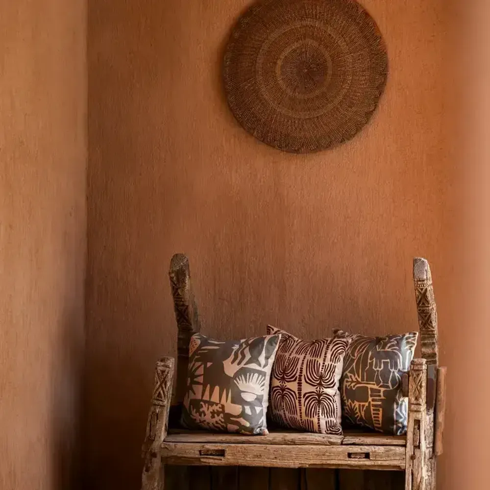Coussins textile - Handprinted Linen Cushions - KILIIM