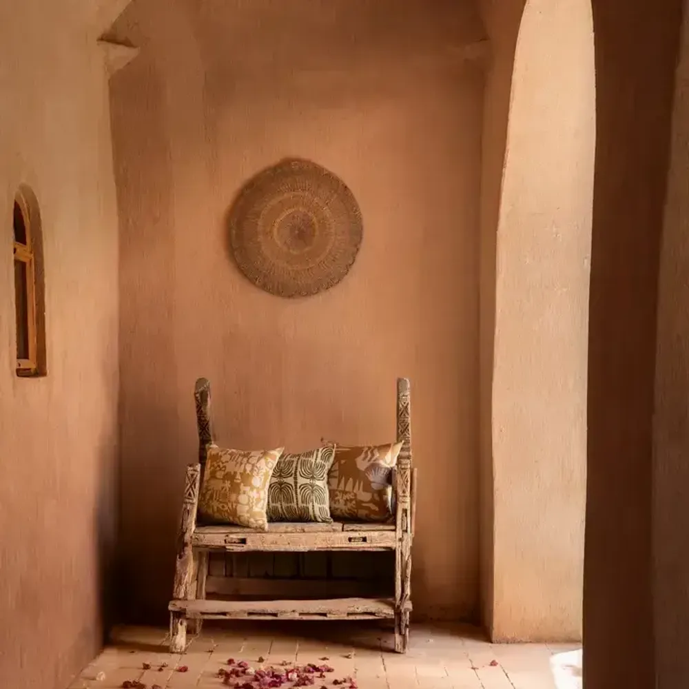 Coussins textile - Handprinted Linen Cushions - KILIIM