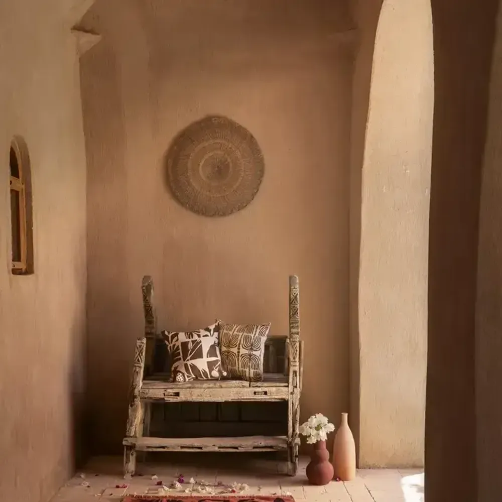 Coussins textile - Handprinted Linen Cushions - KILIIM