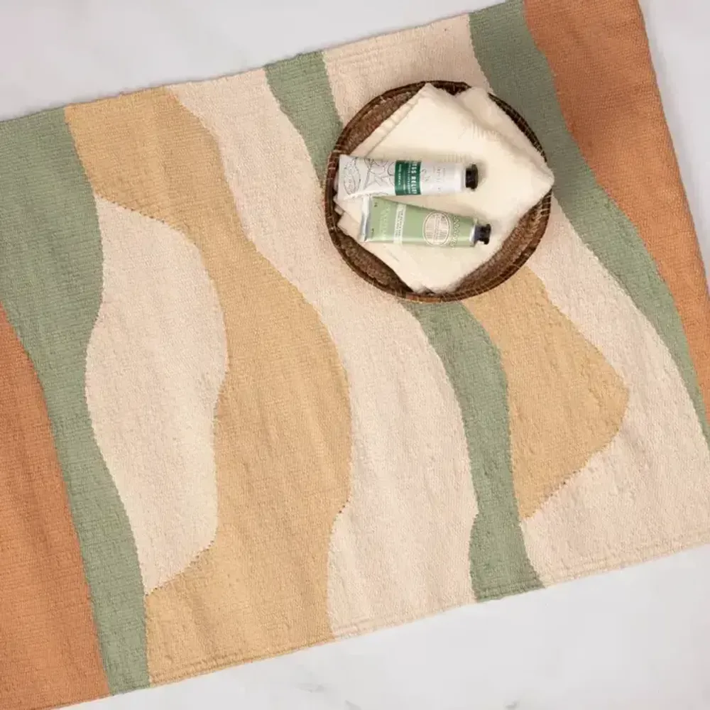 Autres tapis - Cotton Flatwoven Bathmats - KILIIM