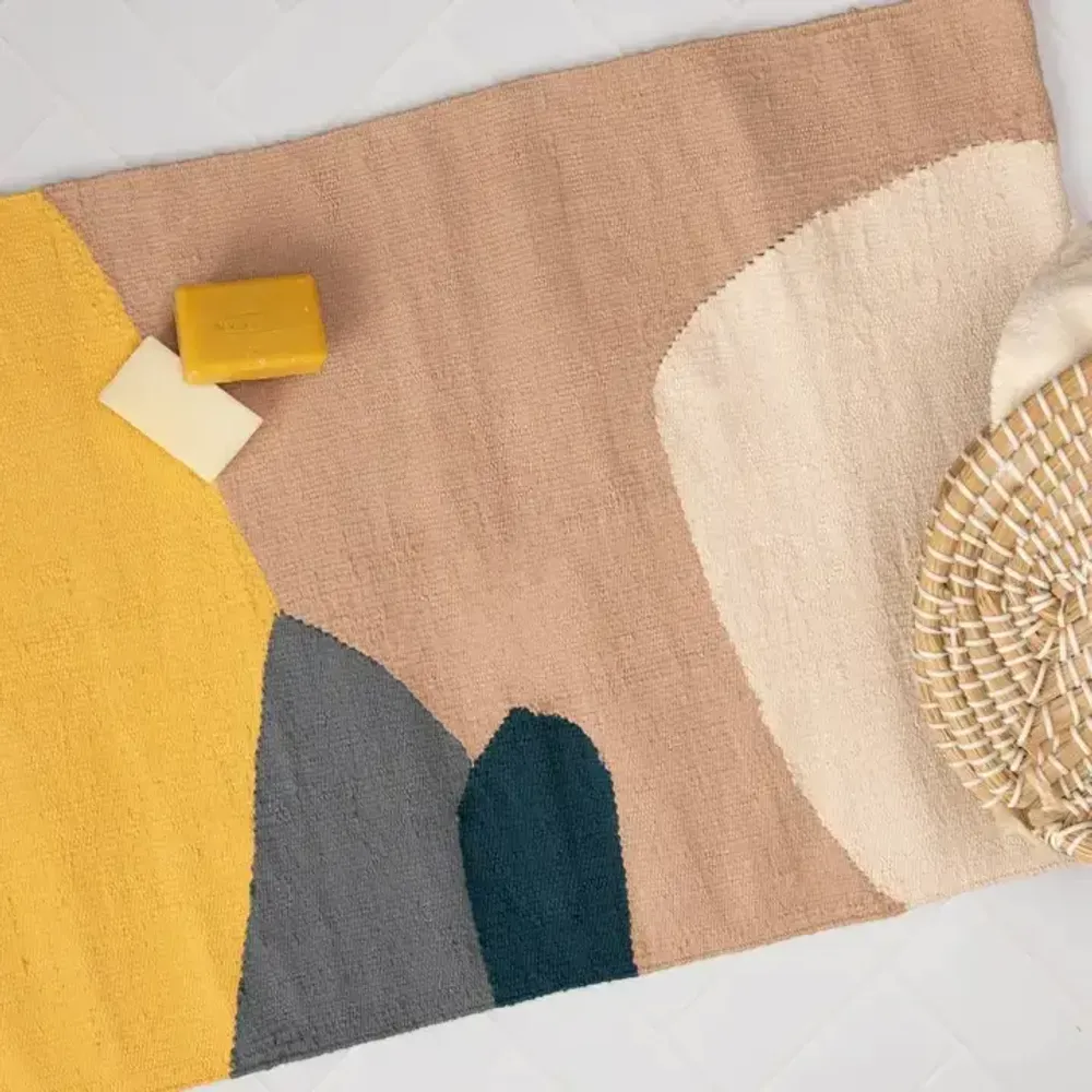 Autres tapis - Cotton Flatwoven Bathmats - KILIIM