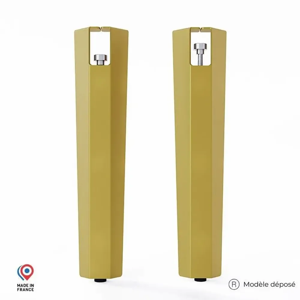 Coffee tables - SAPPHIRE STEEL COFFEE TABLE LEGS - SET OF 2 LEGS - DECO-GEM