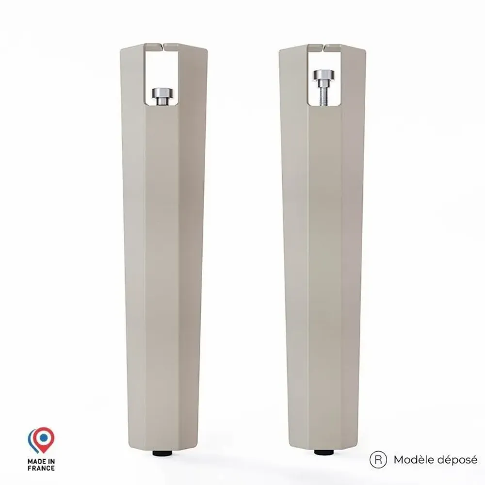 Coffee tables - SAPPHIRE STEEL COFFEE TABLE LEGS - SET OF 2 LEGS - DECO-GEM