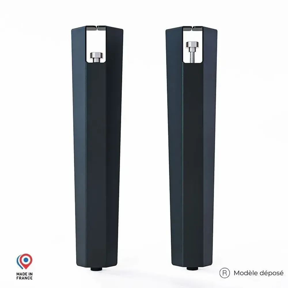 Coffee tables - SAPPHIRE STEEL COFFEE TABLE LEGS - SET OF 2 LEGS - DECO-GEM