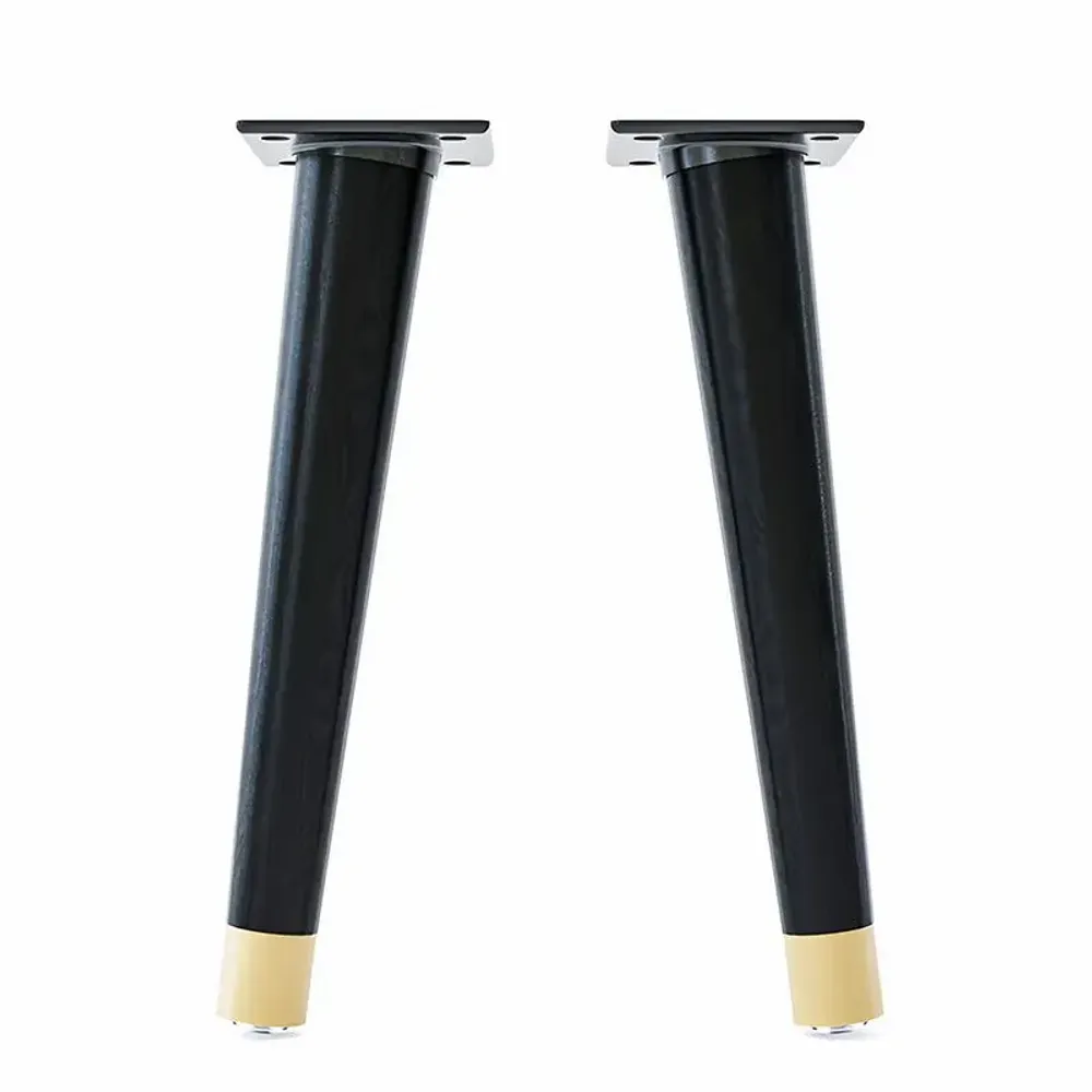 Tables basses - Pied de table basse en bois - 30 cm  Libra - lot de 2 pieds inclinés - DECO-GEM