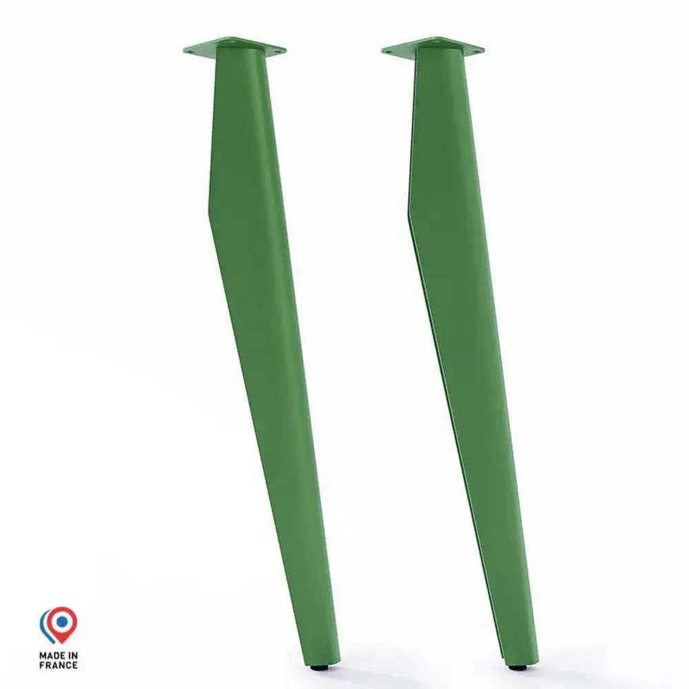 Tables Salle à Manger - PIED DE TABLE HAUTE EN ACIER OPALE - LOT DE 2 PIEDS - DECO-GEM