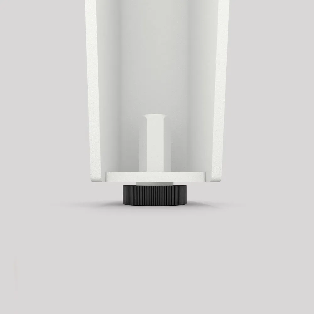 Tables Salle à Manger - PIED DE TABLE HAUTE EN ACIER OPALE - LOT DE 2 PIEDS - DECO-GEM