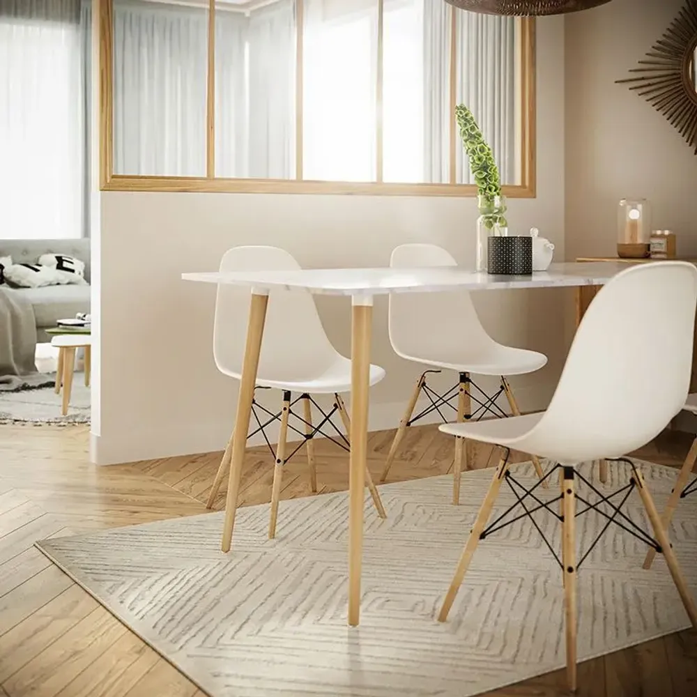 Dining Tables - High wooden table leg - 71.5 cm Alpha - Set of 2 legs - DECO-GEM