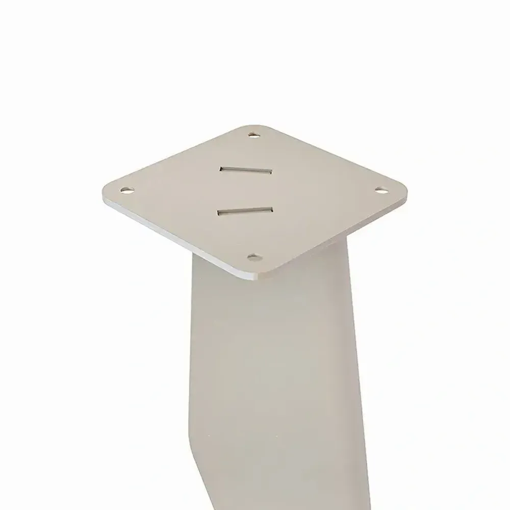 Tables Salle à Manger - PIED DE TABLE MANGE DEBOUT EN ACIER OPALE - LOT DE 2 PIEDS - DECO-GEM