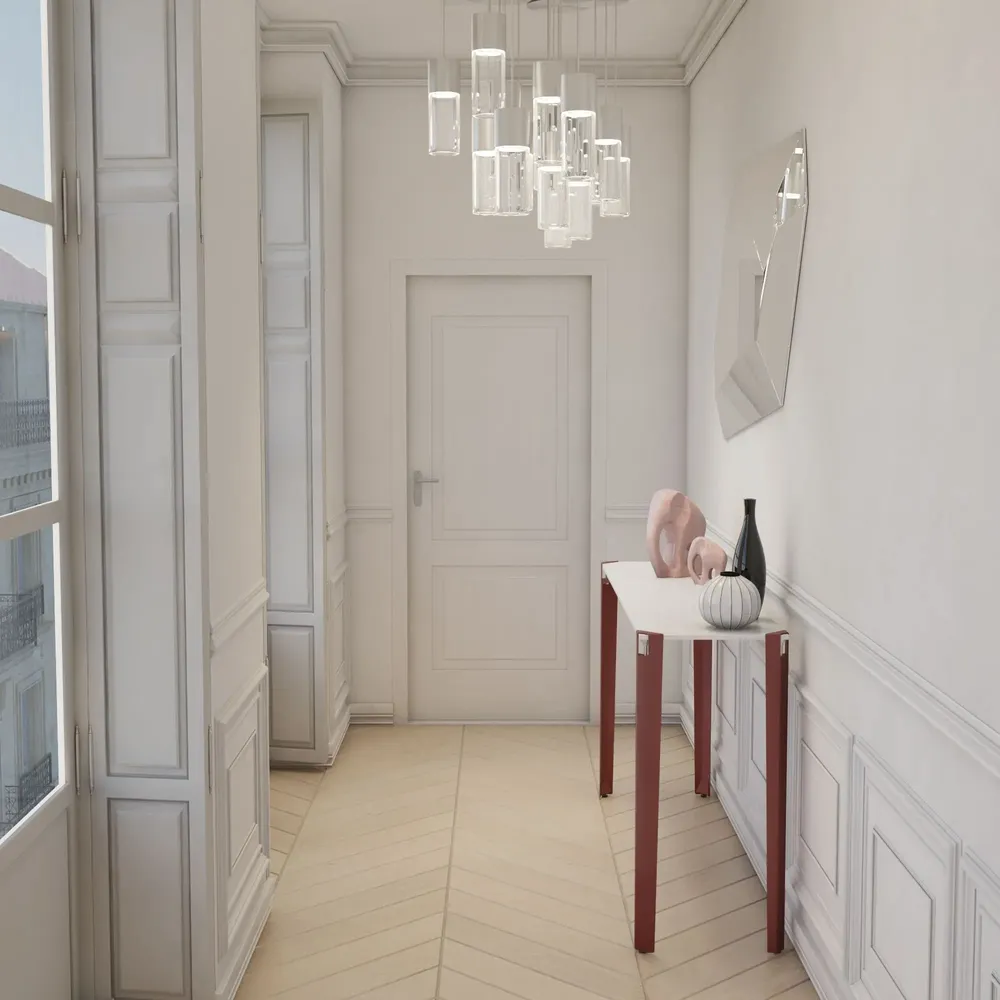 Consoles - PIED DE TABLE MANGE DEBOUT EN ACIER SAPHIR - LOT DE 2 PIEDS - DECO-GEM