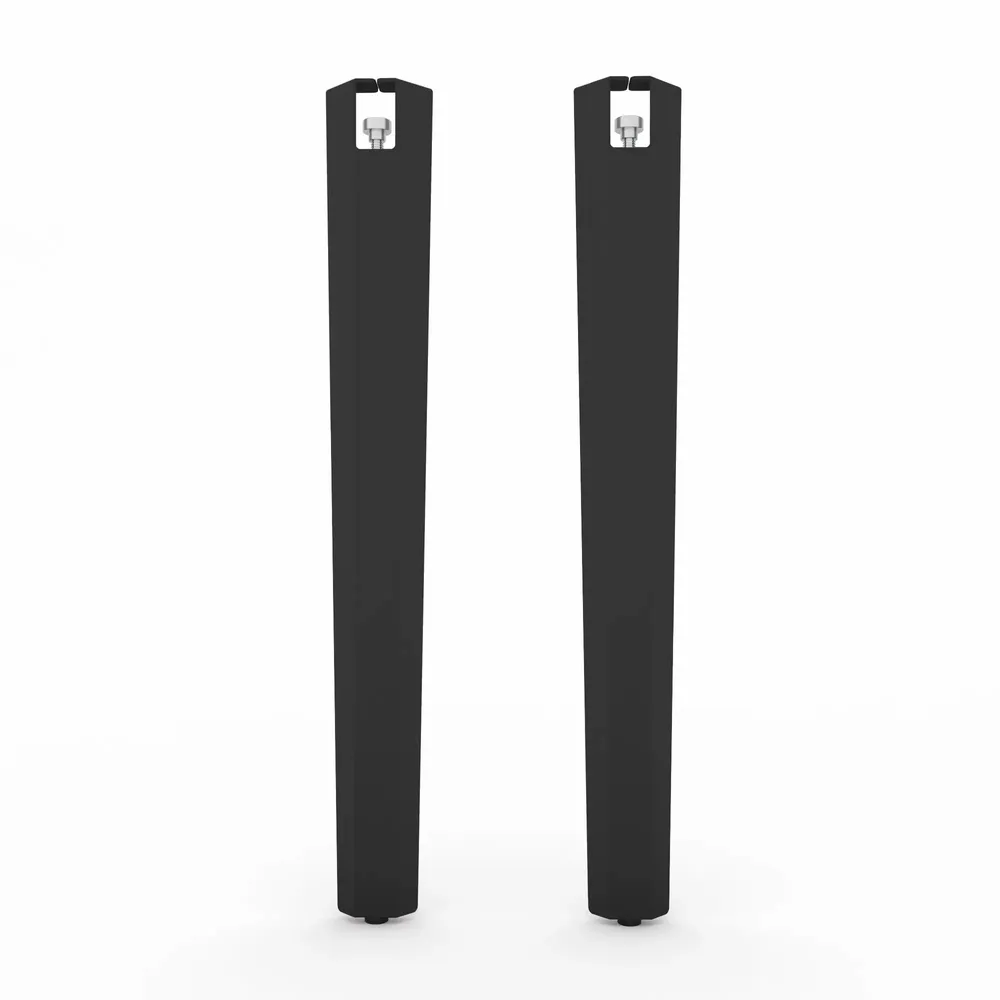 Consoles - PIED DE TABLE MANGE DEBOUT EN ACIER SAPHIR - LOT DE 2 PIEDS - DECO-GEM